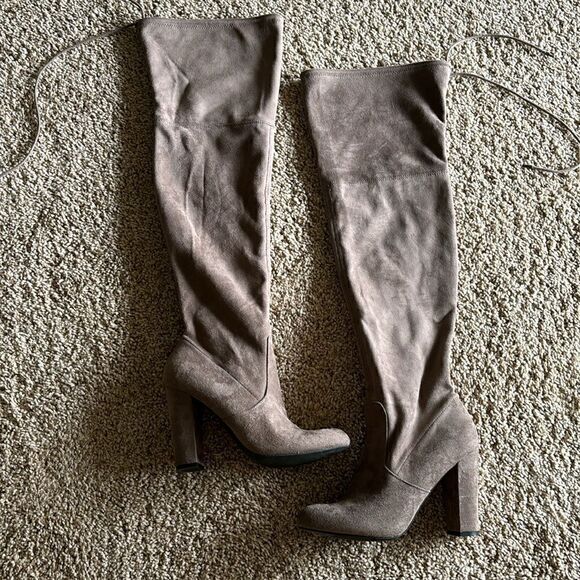 Target’s‎ A New Day Brown Faux-Suede Thigh High Heeled Boots - Womens size 10 - Picture 4 of 12
